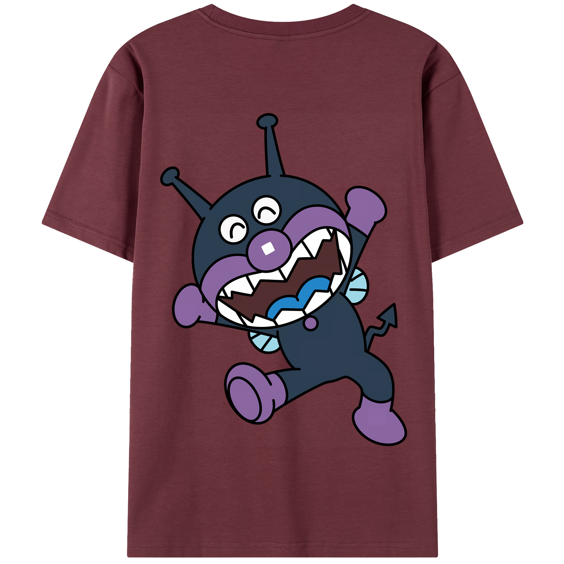 （画像用） アンパンマン Anpanman 綿100％半袖Tシャツ（背面プリント）